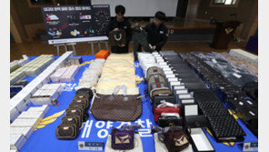 1조5000억원 짝퉁 명품 밀수조직 검거…‘커튼치기’ 수법 썼다
