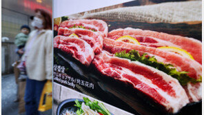 삼겹살 값 떨어져 마트서 200g 5330원인데… 식당선 오히려 1만9253원으로 올라 