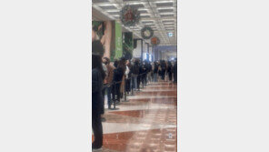 “푸바오 굿즈 사러 왔어요”…강추위에도 수백명 오픈런 인파