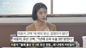 이윤지 “둘째 임신 전 유산만 3번…♥의사 남편과 관계 불안정”