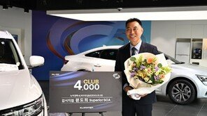 르노코리아, 4000대 누적판매 원도희 판매명장 기념식