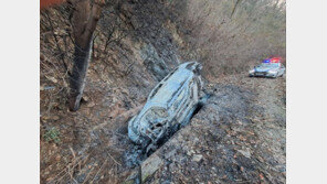 실종 남성 추적하다…옥천 야산서 불탄 차량 속 백골시신 발견