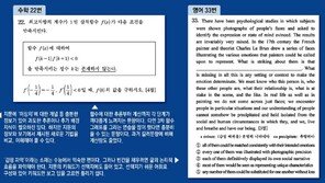 “수학 주관식 22번이 상위권 등급 가를것… 국어 두 문제 고난도”