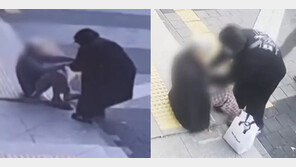 한파에 잠옷 바람 치매 노인에 외투 벗어 준 여성…아빠 찾은 딸 ‘왈칵’