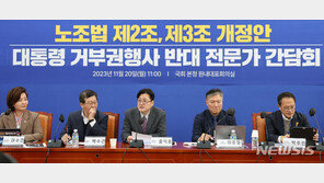 민주 “대통령 노봉법 거부권 부적절…기본권 침해 등에 한정돼야”