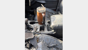 차 불탔는데 ‘이 텀블러’만 멀쩡했다…8000만 사로잡은 영상