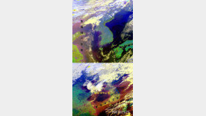 중국발 미세먼지 한반도 상륙…인공위성도 확인