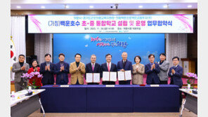 의왕 백운밸리에 44학급 규모 초·중 통합학교 생긴다