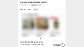 5개 공항 흉기난동 예고 30대 징역 1년6월에 검찰 항소