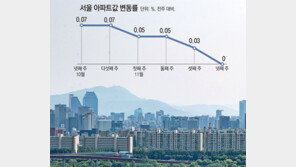 서울 아파트값 상승세 멈춤… 강남권 낙폭 더 커져 