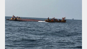 신안 바다서 ‘중국 선적 추정’ 목선 전복…인명 수색 중