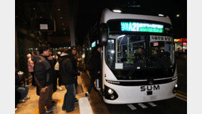 “영화에서나 봤는데”…세계 최초 서울시 ‘심야 자율주행 버스’ 타보니