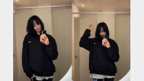 ‘10세 연하♥’ 한예슬, 단발 변신 ‘더 어려졌네’