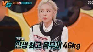 ‘체중 38㎏’ 산다라박 “최저 36㎏·최고 46㎏”