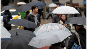 “우산 챙기세요”…전국 종일 비소식…평년보다 3~10도 기온↑[내일날씨]
