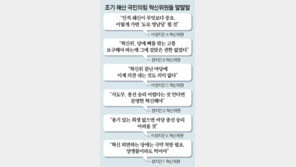 與 혁신위 조기 퇴장… 위원들 “인적쇄신 안되면 도로 영남당” 