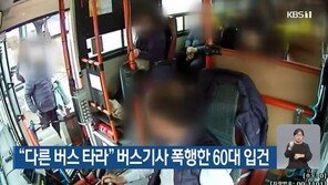 “말투 맘에 안들어” 다른 버스 타라는 기사 말에 격분해 폭행