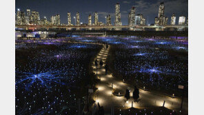 뉴욕 밝힌 ‘빛의 들판’ 