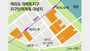 여의도 일대 아파트 초고층 재건축… 복합개발로 금융기능 강화 