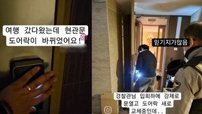 “여행 다녀오니 교체된 도어락, 범인 잡았지만 처벌 어렵다”…무슨 일?