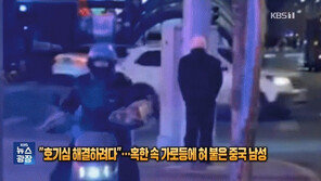 “저걸 어떻게 떼지?”…한파 속 가로등에 혓바닥 달라붙은 남성