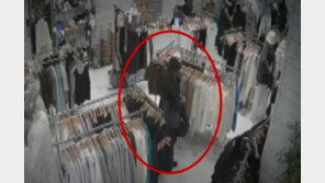 안양 백화점서 옷 훔친 여성 CCTV에…구경하는 척하다 가방에 ‘쏙’