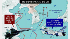 韓전투기, 8월부터 ‘中방공구역’ 진입… “中의 침범에 비례 대응” 
