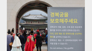 ‘낙서 테러’ 두 번은 없다…문화재청, 유산 훼손 방지 종합대책 발표