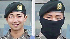 방탄소년단 RM·뷔, 軍 훈련소 추가 사진…‘소대장 훈련병’의 미소