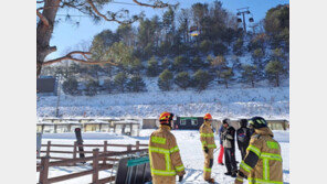 평창 스키장서 곤돌라 멈춤 사고…64명 30분 넘게 공중에