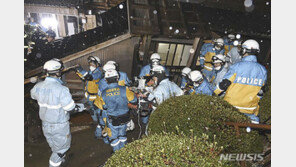 日지진 후 124시간 만에 90대 여성 구조…“빗물 마셔 생존한 듯”