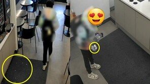 “무인카페 처음이라 죄송”…얼음 쏟은 초등생, 1000원과 사과 쪽지 남겼다