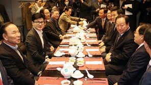 한동훈 “승복할 공천할 것” 3선 중진들과 오찬…‘희생’ 요구 안해