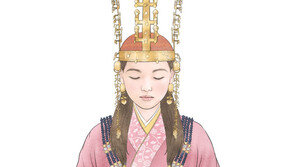 금빛 왕관 쓴 1550년 전 신라 공주, 그림으로 나왔다