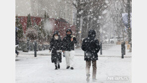경기북부 눈 펑펑… 오늘 밤까지 1~3cm 쌓일 듯