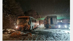 “눈길 운전 시 평소보다 2~3배 차간거리 확보하세요”