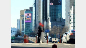강남 도로 한복판서 웨딩 촬영…“저세상 결혼식 우려 vs 시간내 찍으면 된다”