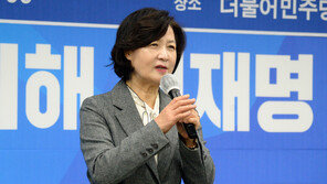 추미애 “윤석열 키운 임종석·노영민 출마 안돼”