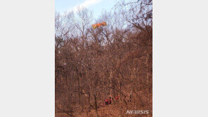 패러글라이딩 60대男 야산에 불시착…1시간 만에 구조