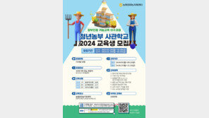 농협청년농부사관학교, 2024년 교육생 모집