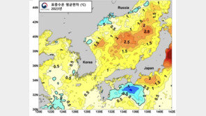 “갈수록 뜨거워지는 바다” 작년 우리해역 연평균 수온 19.8도 ‘역대 최고’