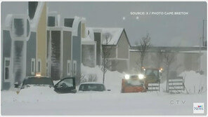 캐나다 대서양 연안 ‘설국’됐다…나흘간 1m 넘는 적설로 교통 마비