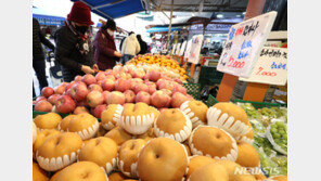 올해 설 차례상 차림비용, 전통시장이 대형마트보다 19.4% 저렴