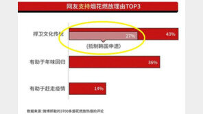 한국이 中‘불꽃놀이’ 훔쳐간다 황당 주장…서경덕 “적반하장”