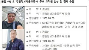 국정원, 中 체류 北 대남공작원 얼굴·생일까지 공개…“다 보고 있다” 압박