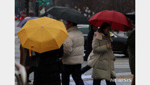 내일 전국 대부분 비 또는 눈…찬공기 내려와 ‘쌀쌀’