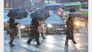 [날씨]전국 대부분 비 또는 눈…낮 기온 5~10도 ‘뚝’