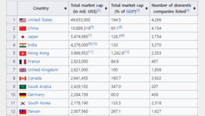 ‘매그니피센트 7’ 시총 13조달러 돌파, 세계 2대증시 中 추월