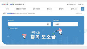 난 어떤 보조금 받을 수 있나…‘보조금 통합 포털’ 개통