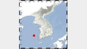전남 신안군 흑산도 북북서쪽 58㎞ 해역 규모 2.1 지진